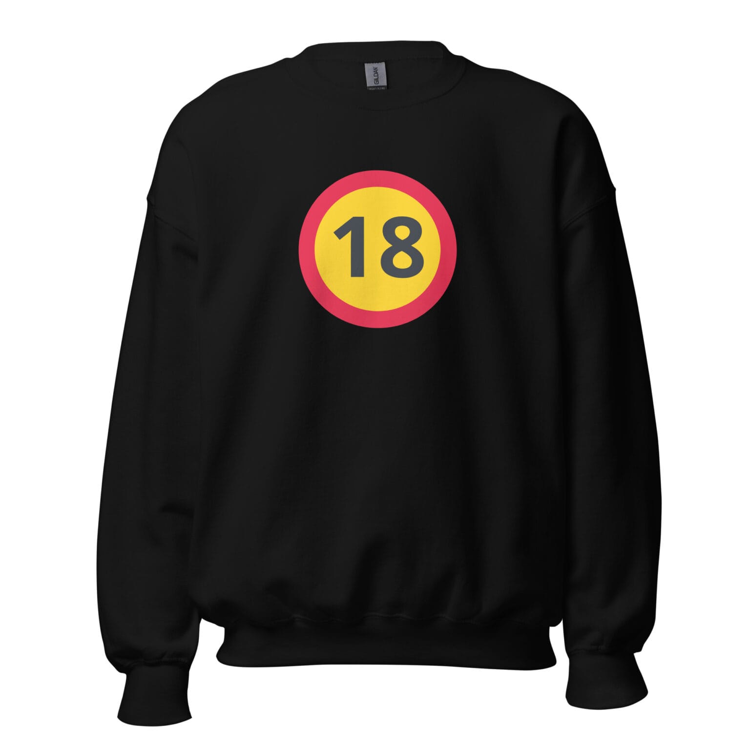 unisex-crew-neck-sweatshirt-black-front-6763d7bd4e27b