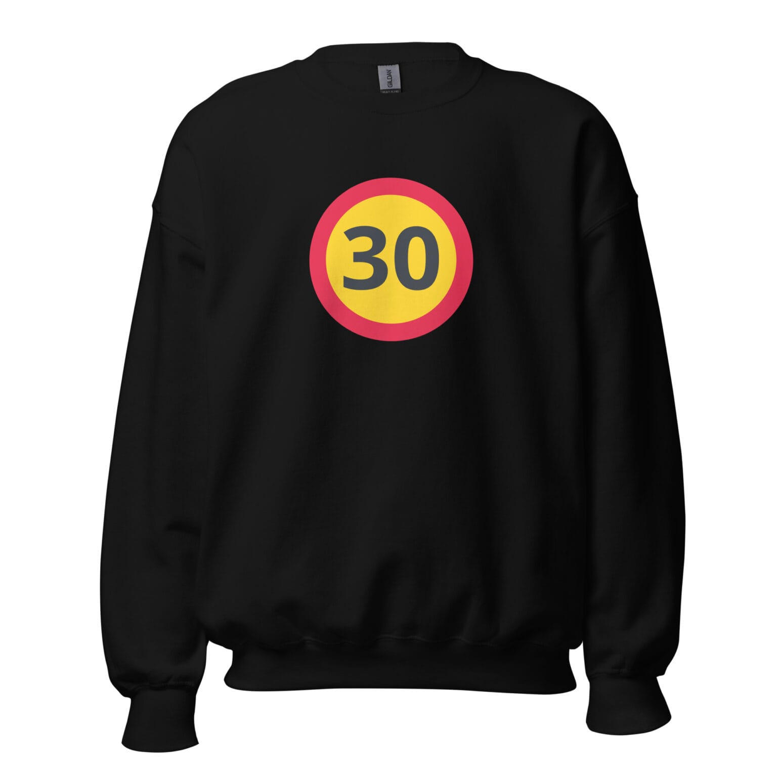 unisex-crew-neck-sweatshirt-black-front-6763d930209ac